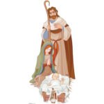 Nativity Scene Lifesize + Mini Cardboard Cutout / Standee