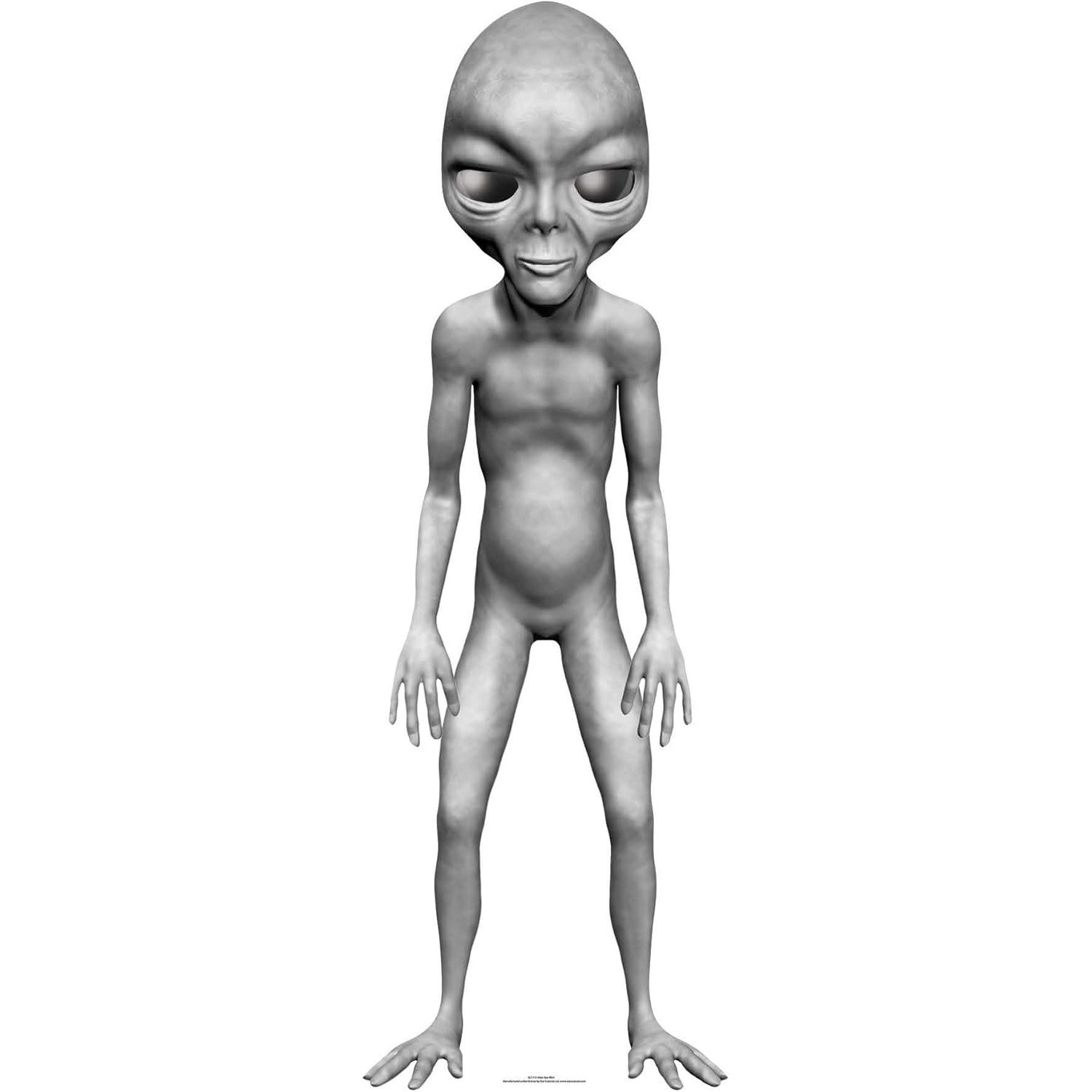 SC1112 Grey Alien Small Cardboard Cutout Standee Grey Alien Small Cardboard Cutout / Standee - Image 1