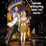 Black & Gold Secret Agent Skyline Lifesize Stand-In Cardboard Cutout / Standee - Image 4