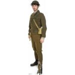 British WW1 Soldier Lifesize + Mini Cardboard Cutout / Standee