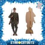 German WW1 Soldier Lifesize + Mini Cardboard Cutout / Standee - Image 2