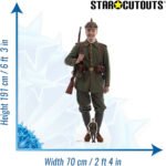 German WW1 Soldier Lifesize + Mini Cardboard Cutout / Standee - Image 3