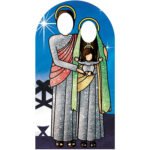 Jesus, Mary & Baby Jesus (Nativity Scene) Lifesize Stand-In Cardboard Cutout / Standee - Image 5
