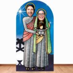 Jesus, Mary & Baby Jesus (Nativity Scene) Lifesize Stand-In Cardboard Cutout / Standee - Image 4