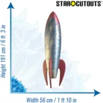 1950's Style Retro Rocket Large Cardboard Cutout / Standee - Image 3