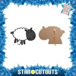 Cute Cartoon Sheep (Farmyard Animal) Small + Mini Cardboard Cutout / Standee - Image 2