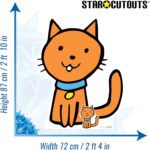 Cute Cartoon Cat Small + Mini Cardboard Cutout / Standee - Image 3