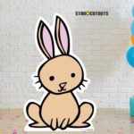 Cute Cartoon Rabbit Small + Mini Cardboard Cutout / Standee - Image 4
