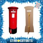 Classic British Red Post Box Lifesize + Mini Cardboard Cutout / Standee - Image 2