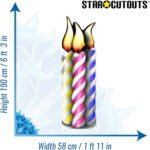 Birthday Candles (Group) Large Cardboard Cutout / Standee - Image 3