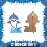 Blue Cute Cartoon Baby Shark Small Cardboard Cutout / Standee - Image 2