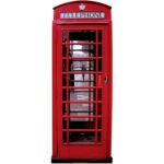 Classic British Red Telephone Box Lifesize Cardboard Cutout / Standee