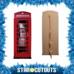 Classic British Red Telephone Box Lifesize Cardboard Cutout / Standee - Image 2