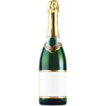 Bottle of Champagne Large Cardboard Cutout / Standee