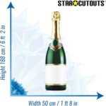 Bottle of Champagne Large Cardboard Cutout / Standee - Image 3