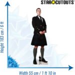 Scottish Man Wearing Kilt Lifesize + Mini Cardboard Cutout / Standee - Image 3