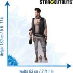 Male Pirate with Bottle of Rum Lifesize + Mini Cardboard Cutout / Standee - Image 3