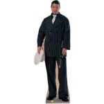 Gangster (Black Pinstripe Suit) Lifesize Cardboard Cutout / Standee