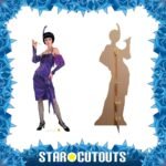 Fabulous Flapper Woman 'Wearing Purple Dress' Lifesize Cardboard Cutout / Standee - Image 2