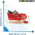 Santa Claus Sleigh with Presents (Christmas) Large + Mini Cardboard Cutout / Standee - Image 3