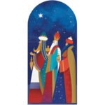 Three Kings with Gifts (Christmas) Large Backdrop Cardboard Cutout / Standee