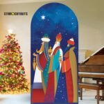 Three Kings with Gifts (Christmas) Large Backdrop Cardboard Cutout / Standee - Image 4