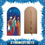 Three Kings with Gifts (Christmas) Large Backdrop Cardboard Cutout / Standee - Image 2