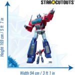 Optimus Prime (Transformers: EarthSpark) Official Large + Mini Cardboard Cutout / Standee - Image 3