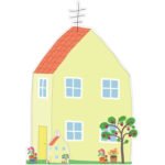Peppa Pig House with Apple Tree (Peppa Pig) Official Large + Mini Cardboard Cutout / Standee