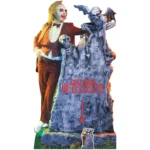 Beetlejuice with Tombstone 'Michael Keaton' (Beetlejuice) Official Lifesize + Mini Cardboard Cutout / Standee
