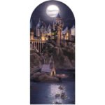 Nighttime Hogwarts Design (Harry Potter) Official Backdrop Cardboard Cutout / Standee