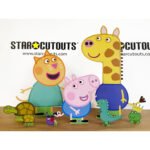 Gerald, George & Candy (Peppa Pig) Official Large + Mini Multi Decoration Pack Cardboard Cutout / Standee - Image 3