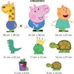 Gerald, George & Candy (Peppa Pig) Official Large + Mini Multi Decoration Pack Cardboard Cutout / Standee - Image 2