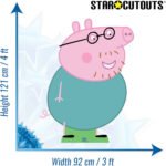 Happy Daddy Pig (Peppa Pig) Official Large + Minis Cardboard Cutout / Standee - Image 3