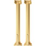 Two Golden Roman Columns Large + Mini Cardboard Cutout / Standee