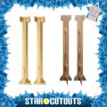 Two Golden Roman Columns Large + Mini Cardboard Cutout / Standee - Image 2