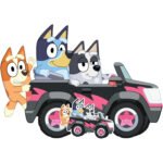 Bluey, Bingo & Muffin 'Driving' (Bluey) Official Large + Mini Cardboard Cutout / Standee