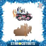 Bluey, Bingo & Muffin 'Driving' (Bluey) Official Large + Mini Cardboard Cutout / Standee - Image 2
