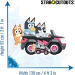 Bluey, Bingo & Muffin 'Driving' (Bluey) Official Large + Mini Cardboard Cutout / Standee - Image 3