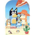 Bluey 'On The Beach' (Bluey) Official Child Size Stand-In Cardboard Cutout / Standee