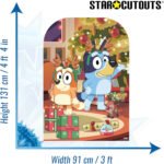 Bluey & Bingo 'Christmas' (Bluey) Official Child Size Stand-In Cardboard Cutout / Standee - Image 3