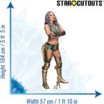 Giulia 'Eimi Gloria Matsudo' (WWE) Official Lifesize + Mini Cardboard Cutout / Standee - Image 3