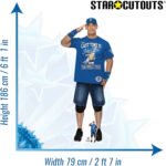 John Cena 'Blue T-Shirt' Farewell Tour (WWE) Official Lifesize + Mini Cardboard Cutout / Standee - Image 3