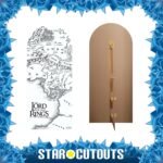 Black & White Map Design (The Lord of the Rings) Official Backdrop Cardboard Cutout / Standee - Image 2