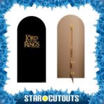 Black Background Gold Logo (The Lord of the Rings) Official Backdrop Cardboard Cutout / Standee - Image 2
