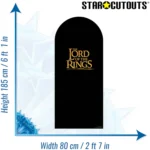 Black Background Gold Logo (The Lord of the Rings) Official Backdrop Cardboard Cutout / Standee - Image 3