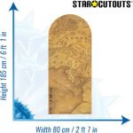 Vintage Style Map Design (The Lord of the Rings) Official Backdrop Cardboard Cutout / Standee - Image 3
