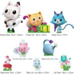Pandy Paws, CatRat & Pillow Cat (Gabby's Dollhouse) Official Small + Mini Cardboard Cutouts / Standees - Image 3