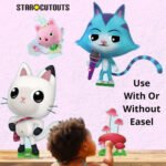 Pandy Paws, CatRat & Pillow Cat (Gabby's Dollhouse) Official Small + Mini Cardboard Cutouts / Standees - Image 5