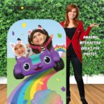 Gabby, Carlita & Pandy Paws 'Rainbow Road' (Gabby's Dollhouse) Official Child Size Stand-In Cardboard Cutout / Standee - Image 5